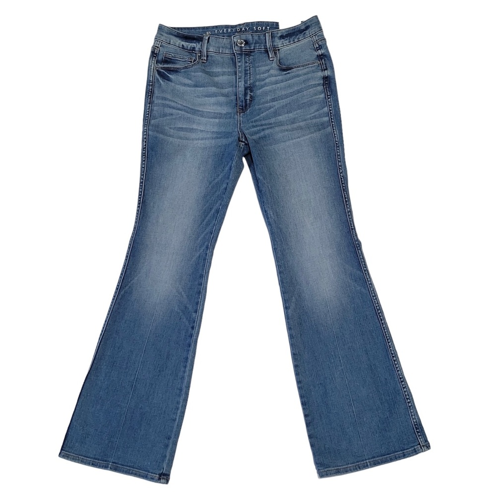 WHBM High-Rise Everyday Soft Denim Skinny Flare Jeans Color Hawthorn Vintage